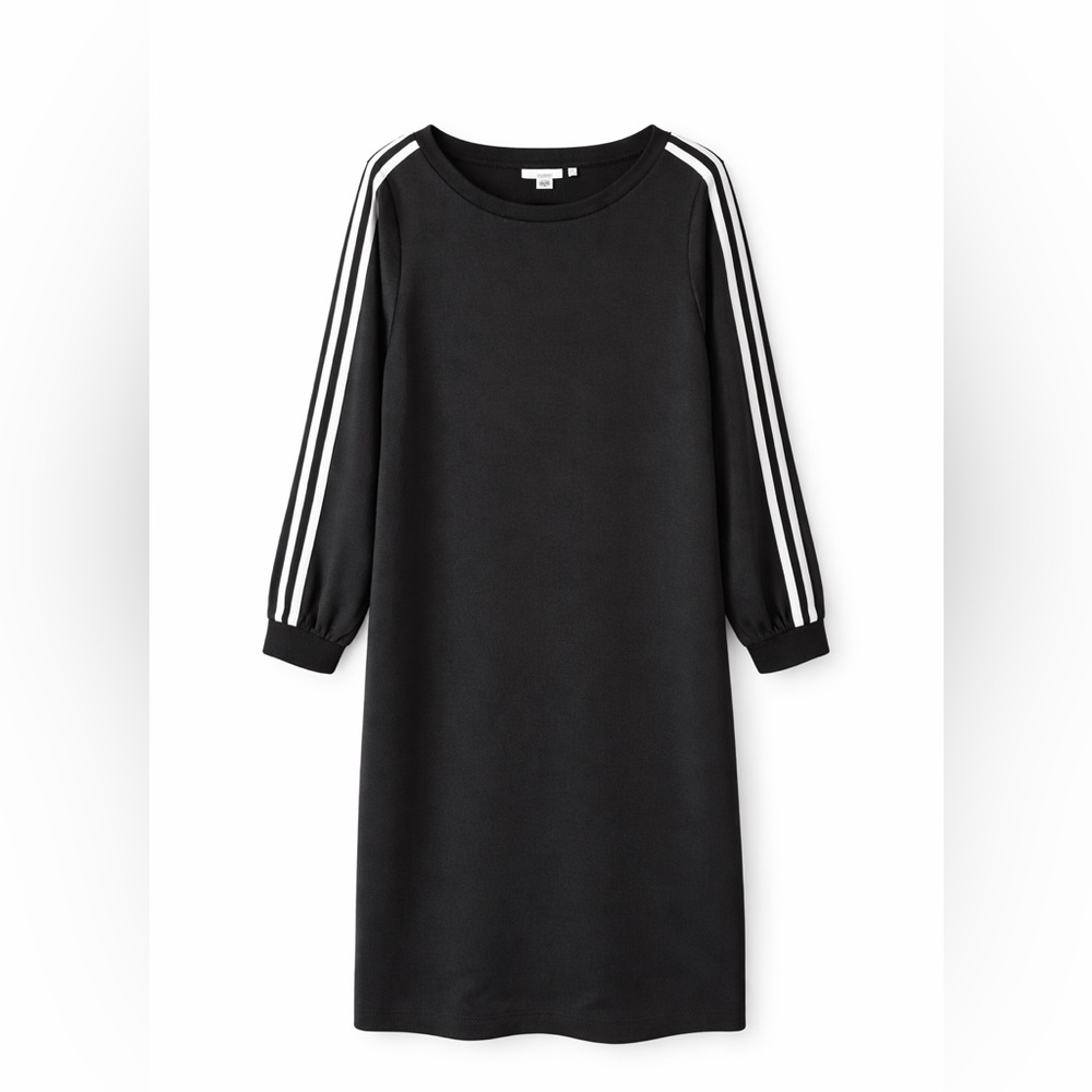 Chico’s Zenergy Black Scuba Contrast Black Dress-New with tags